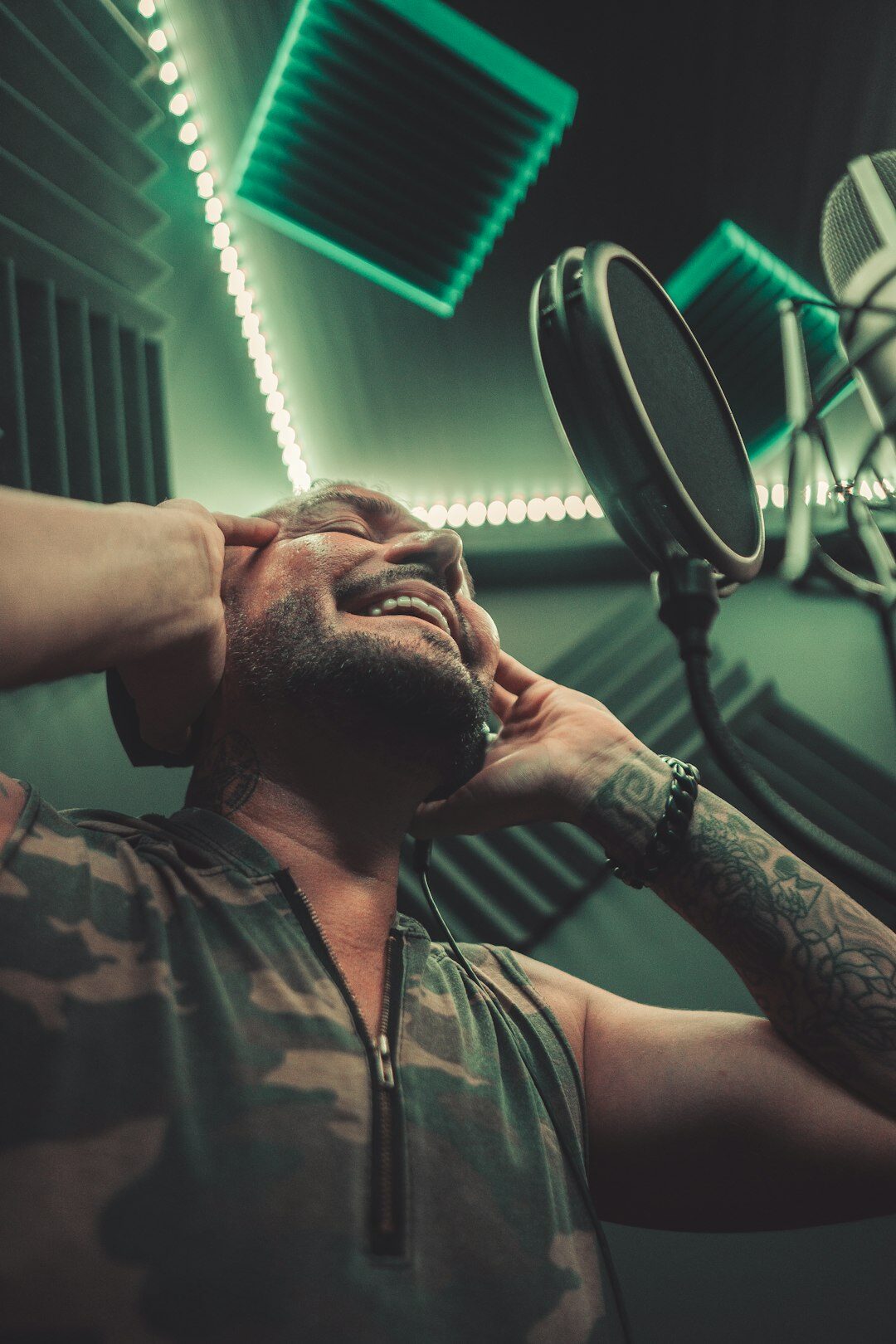 Portrait of a male vision mixer trainer in a studio